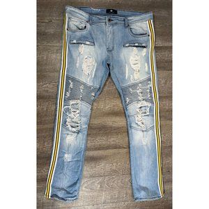 Focus * Moto Distressed Biker Jean * Skinny * Men's Size 40 x 34